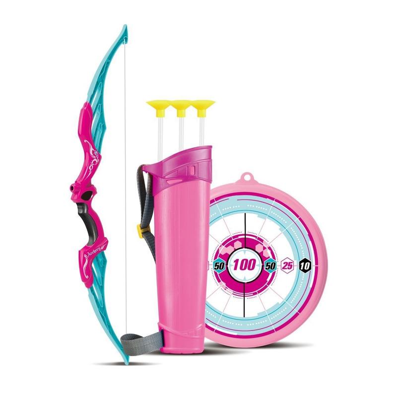 Arco Mira Certa Lançador Arqueiro C/ 3 Flechas E Alvo - Zoop